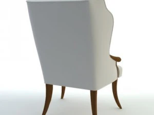 wingback italian armchair 3D Model