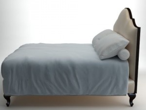 traditional style bed 3D Model