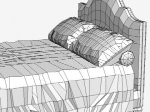 traditional style bed 3D Model