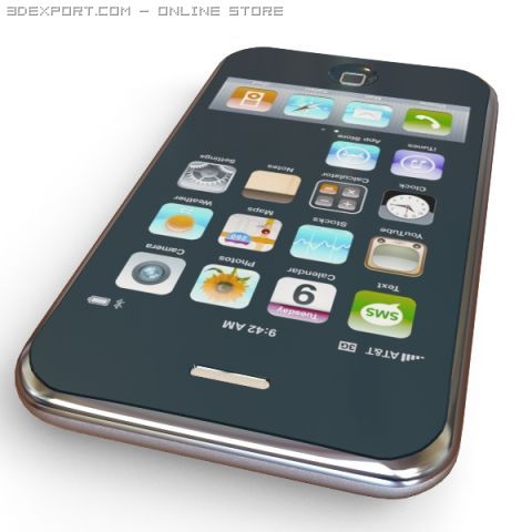 apple iphone 3g 3D-Modell .c4d .max .obj .3ds .fbx .stl .blend 