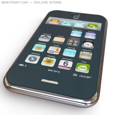 apple iphone 3g 3D Model .c4d .max .obj .3ds .fbx .stl .blend 