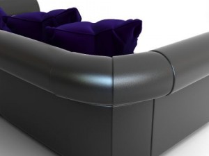 sofa with pillows 3Dモデル