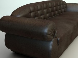 leather sofa 2 Modèle 3D