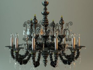 antique chandelier Modèle 3D