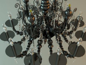 antique chandelier Modelo 3D