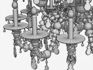 antique chandelier Modelo 3D