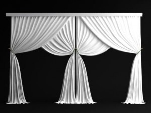 classical curtains  3 3D Model