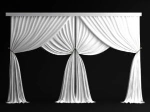 класичні штори 3 3D Модель