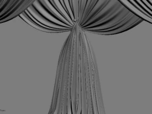 classical curtains  3 3D Model