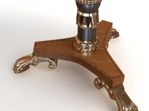 baroque antique table 3D Model