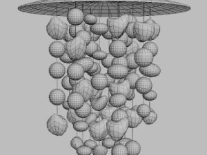 muranodue hanging light fixture 3D Model