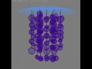 muranodue hanging light fixture Modello 3D