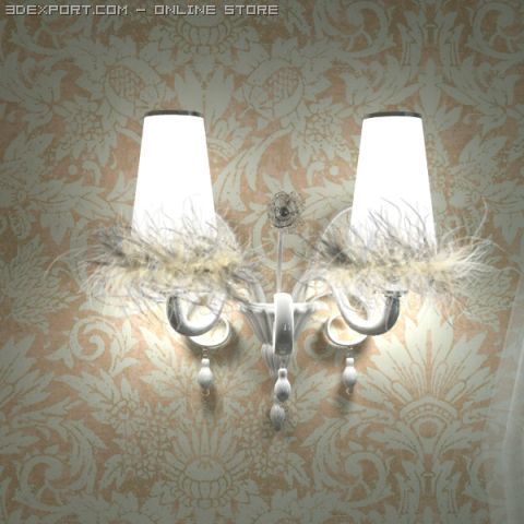 carlesso blanche sconce light Modello 3D .c4d .max .obj .3ds .fbx .stl .blend 