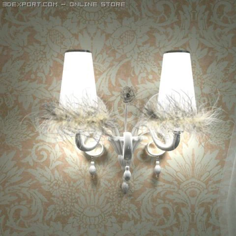 carlesso blanche sconce light 3D Model .c4d .max .obj .3ds .fbx .stl .blend 
