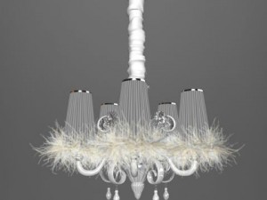 carlesso blanche chandelier 3D Model