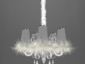 lustre carlesso blanche Modèle 3D