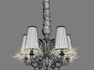 carlesso blanche chandelier 3D Model
