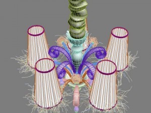 carlesso blanche chandelier 3D Model