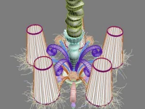 carlesso blanche chandelier 3D Model