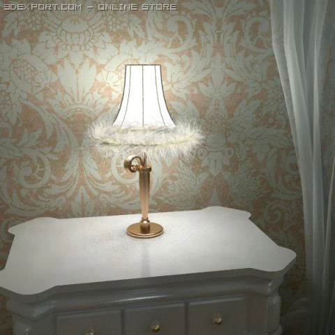 carlesso blanche table lamp 3D Model .c4d .max .obj .3ds .fbx .stl .blend 