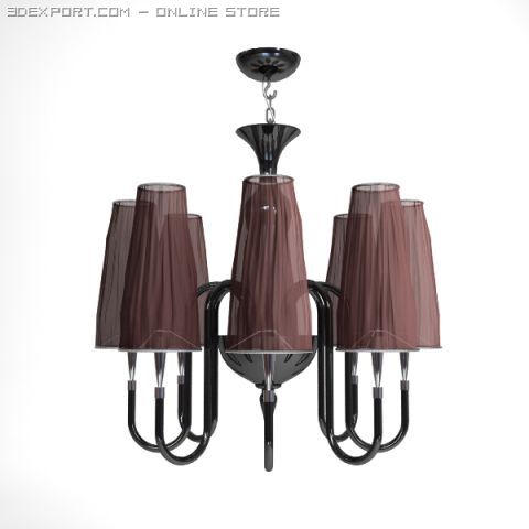 carlesso mush chandelier 3D Modell .c4d .max .obj .3ds .fbx .stl .blend