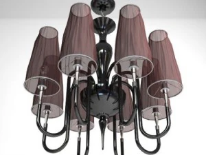 carlesso mush chandelier 3D Model