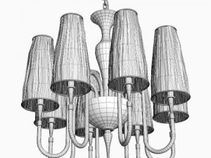carlesso mush chandelier 3D Model