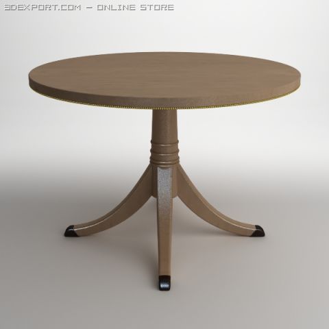 elegant classical style table 3D Model .c4d .max .obj .3ds .fbx .stl .blend 