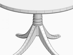 elegant classical style table 3D Model