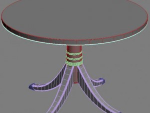elegant classical style table 3D Model