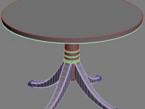 elegant classical style table 3D Model