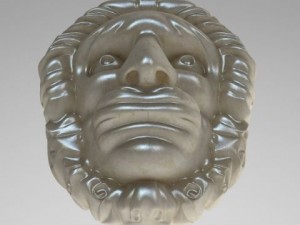 head bas relief sculpture 3D-Modell