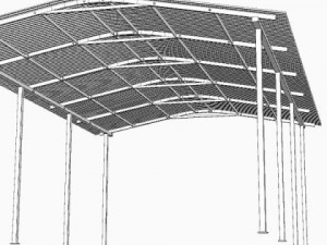 parking shelter Modelo 3D