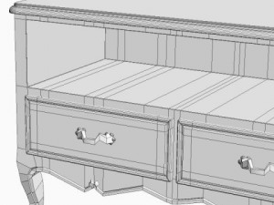 antique cabinet 3D Model