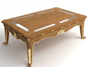 antique coffee table Modelo 3D