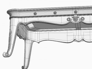 antique coffee table 3D Model