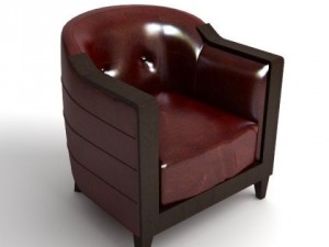 leather armchair Modelo 3D