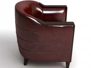 leather armchair Modèle 3D