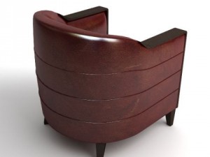 leather armchair Modèle 3D