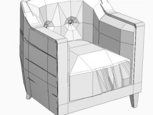 leather armchair Modèle 3D
