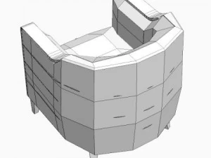 leather armchair 3D Model