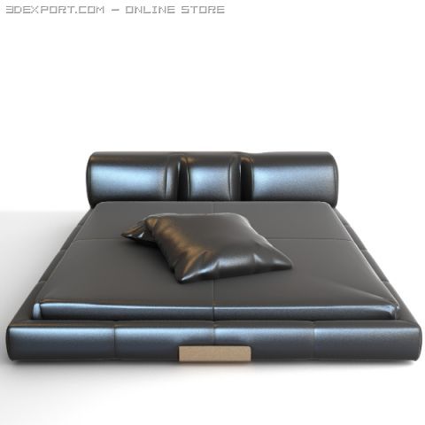 contemporary bed 3D Модель .c4d .max .obj .3ds .fbx .stl .blend 