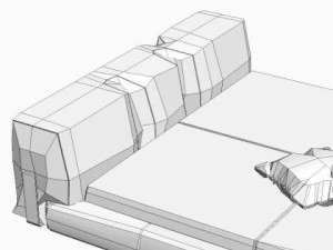 contemporary bed 3D Model