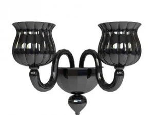 black glass wall sconce lamp 3D Model