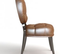 leather side chair 2 3D 模型
