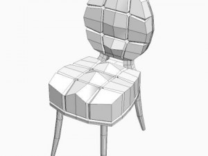 leather side chair 2 3D 模型