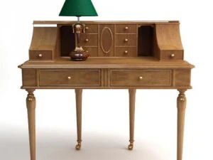 conjunto de lumin&aacute;ria de mesa Modelo 3D