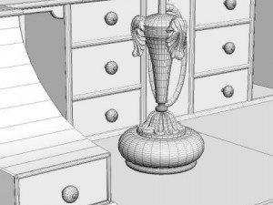 desk  lamp set 3D Model