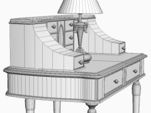 desk  lamp set 3D Model