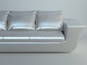 white corner sofa Modelo 3D